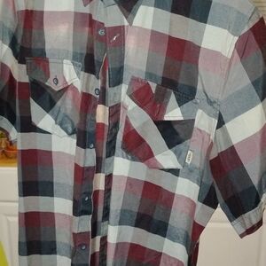 Vans Men's Multicolor Plaid Button-Down Shirt